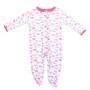 Weeplay Blue And Pink Elephant Jersey Footed Sleeper Space City Kids Clothing Store