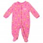 Buster Brown Baby Foxes Pink Snap Down Microfleece Footed Sleeper Space City Kids Clothing Store