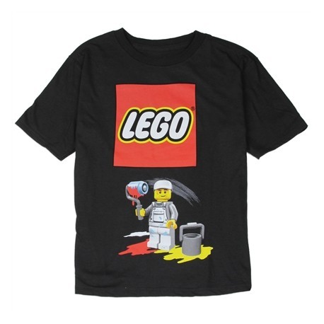 Lego Painter Black Short Sleeve Boys Shirt Space City Kids Clothing Store