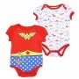 DC Comics Wonder Woman Red 2 Pack Infant Onesie Set Space City Kids Clothing Store