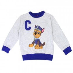 Nick Jr Paw Patrol Chase Grey Sweatshirt With Royal Blue Trim Space City Kids Clothing Store