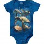 The Mountain Artwear Sea Turtle Family Blue Baby Onesie Space City Kids Clothing Store