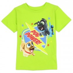 Disney Puppy Dog Pals Bingo and Rolly Pug Power Toddler Boys Shirt Space City Kids Clothing Store