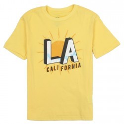 PS From Aeropostale LA California Yellow Boys Shirt Space City Kids Clothing Store