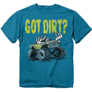 Buck Wear Monster Truck Got Dirt Toddler Boys Shirt Space City Kids Clothing Store