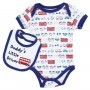 Weeplay Daddy's Little Driver Onesie And Bib Set Space City Kids Clothing