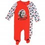 Marilyn Monroe Red And White Snap Down Footed Baby Girls Sleeper