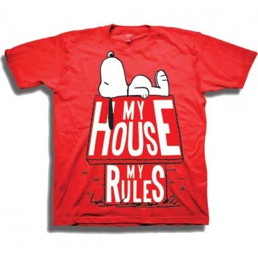 Peanuts Snoopy My House My Rules Toddler Boys Shirt Space City Kids Clothing Store