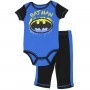 DC Comics Batman Blue Onesie With Bat Signal And Matching Pants Space City Kids Clothing 