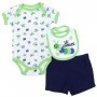 Weeplay Lil Crawler Catapiller Baby Boys 3 Piece Short Set Space City Kids Clothing Store