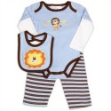 Kathy Ireland Lion Playing The Guitar Baby Boys Onesie Pants And Baby Bib Space City Kids Clothing Store