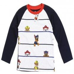 Nick Jr Paw Patrol Chase Marshall and Rubble Toddler Boys Long Sleeve Shirt Space City Kids Clothing Store