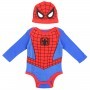 Marvel Comics Spider Man Long Sleeve Onesie And Hat Set Space City Kids Clothing Store