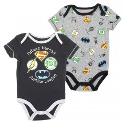 DC Comics The Justice League Futures Heroes Baby Boys Onesie Set Space City Kids Clothing Store