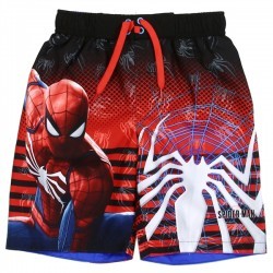Marvel Comics Spider Man And Spider On Spider Web Boys Swim Trunks Space City Kids Clothing Store