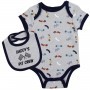 Bloomin Baby Daddy's Pit Crew Onesie And Bib