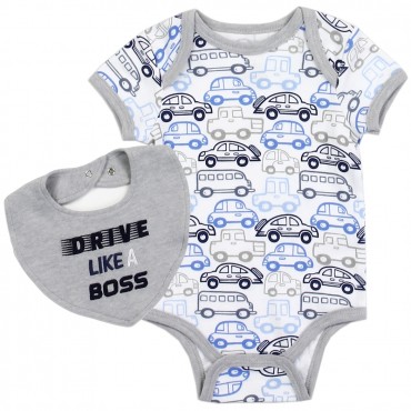 Bloomin Baby Drive Like A Boss Onesie And Baby Bib Space City Kids Clothing Store