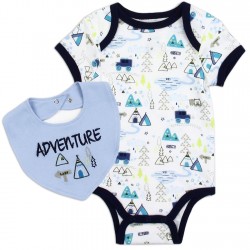 Bloomin Baby Adventure Baby Boys Onesie And Baby Bib Space City Kids Clothing Store