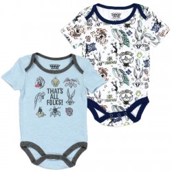 Looney Tunes That's All Folks Baby Boys Onesie Set Space City Kids Clothing Store