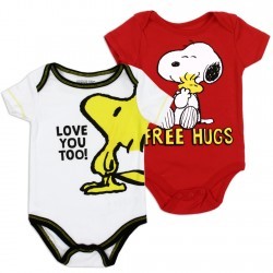 Peanuts Snoopy And Woodstock Free Hugs And Love You Onesie Set Space City Kids Clothing Store